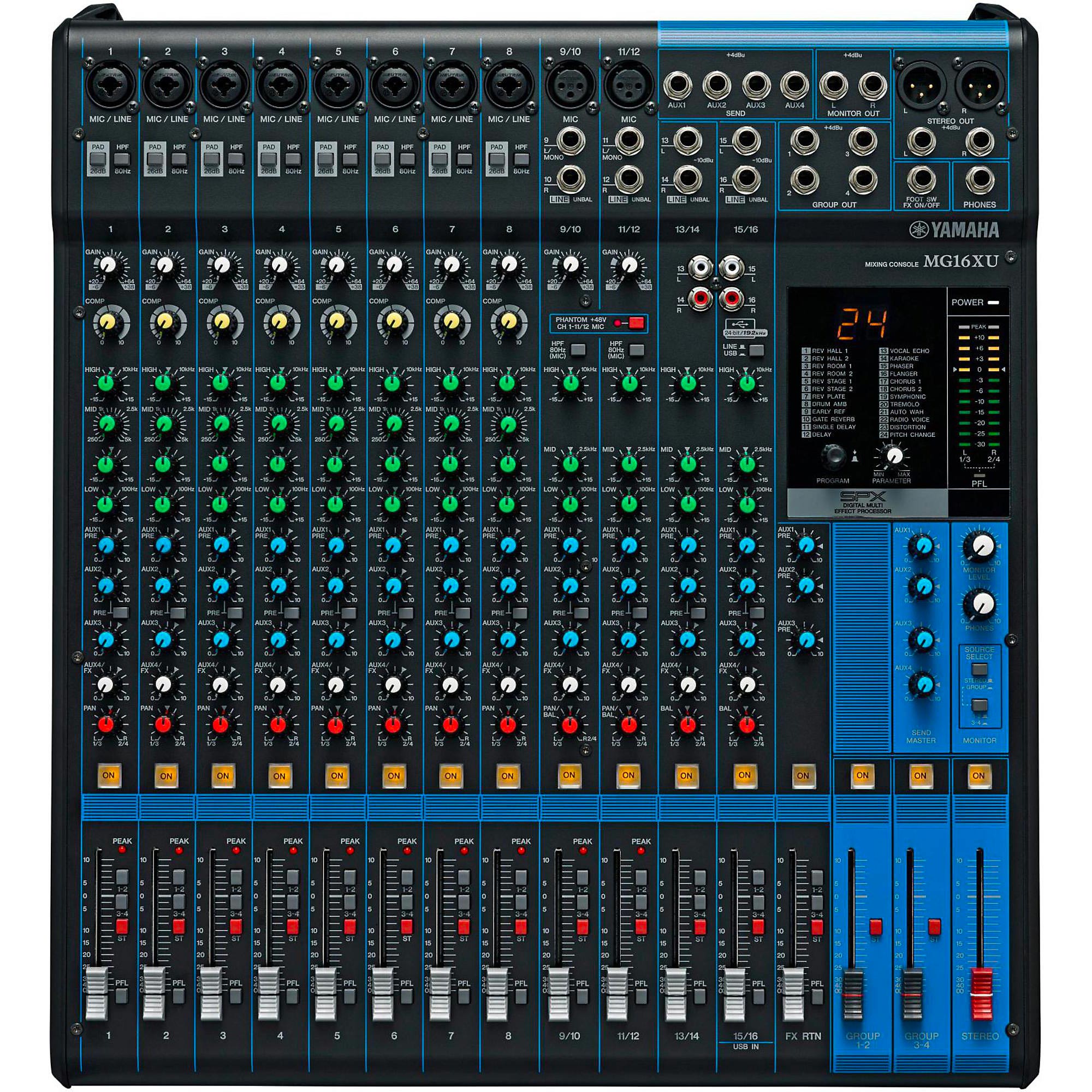 その他 mio Yamaha MG Series MG16XU 16-Input Stereo Mixer | The Music Zoo
