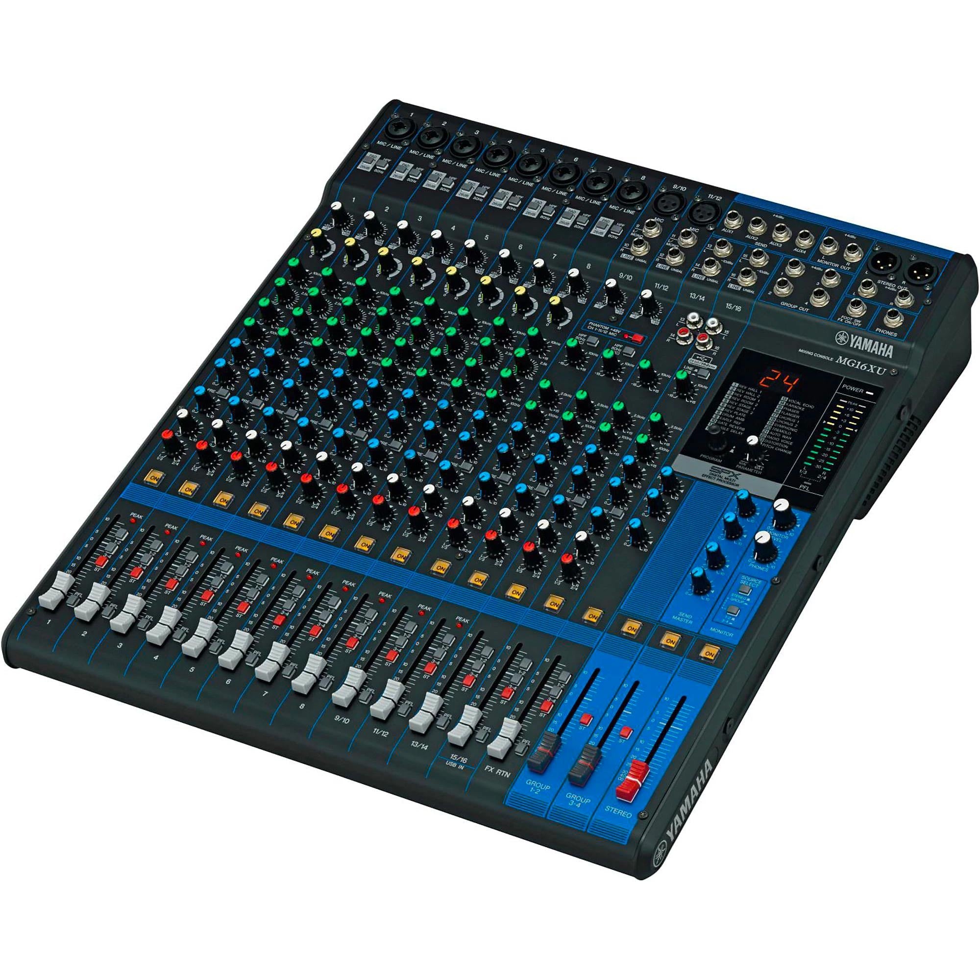 Yamaha MG Series MG16XU 16-Input Stereo Mixer | The Music Zoo