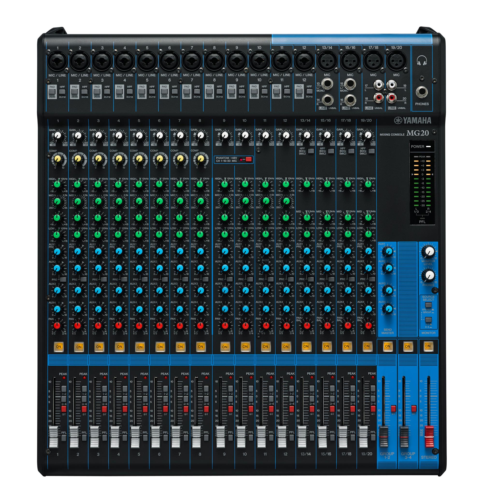 Yamaha MG20 Analog Mixing Console | The Music Zoo