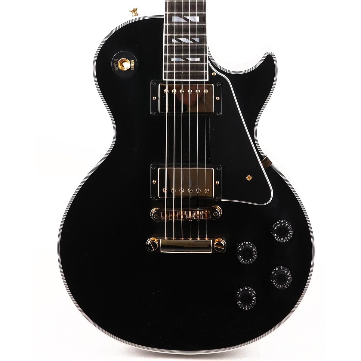 Gibson Custom Shop Les Paul Custom Guitar Made 2 Measure Super 400 Split Block Inlays Ebony — 1