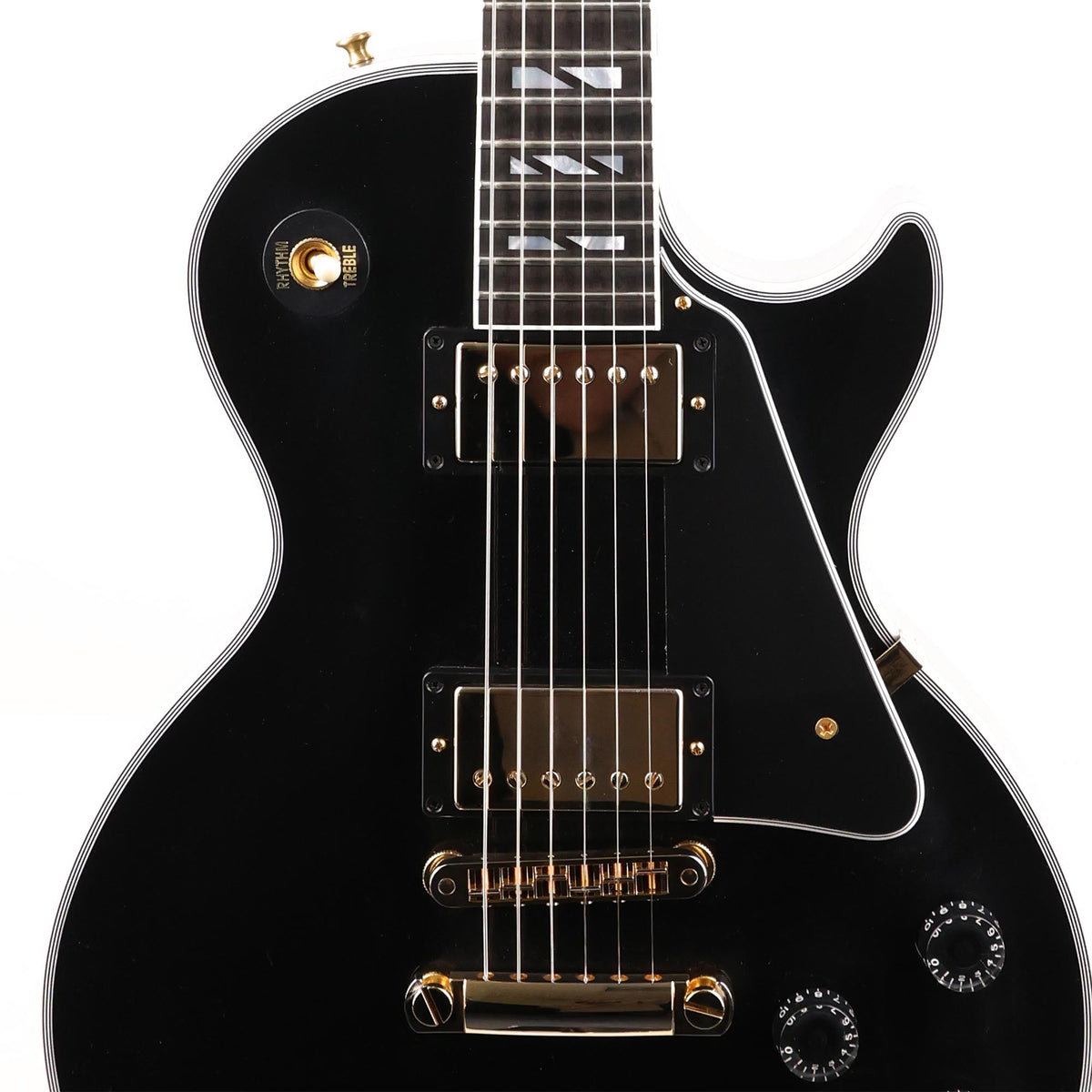 Gibson Custom Shop Les Paul Custom Guitar Made 2 Measure Super 400 Split Block Inlays Ebony — 6