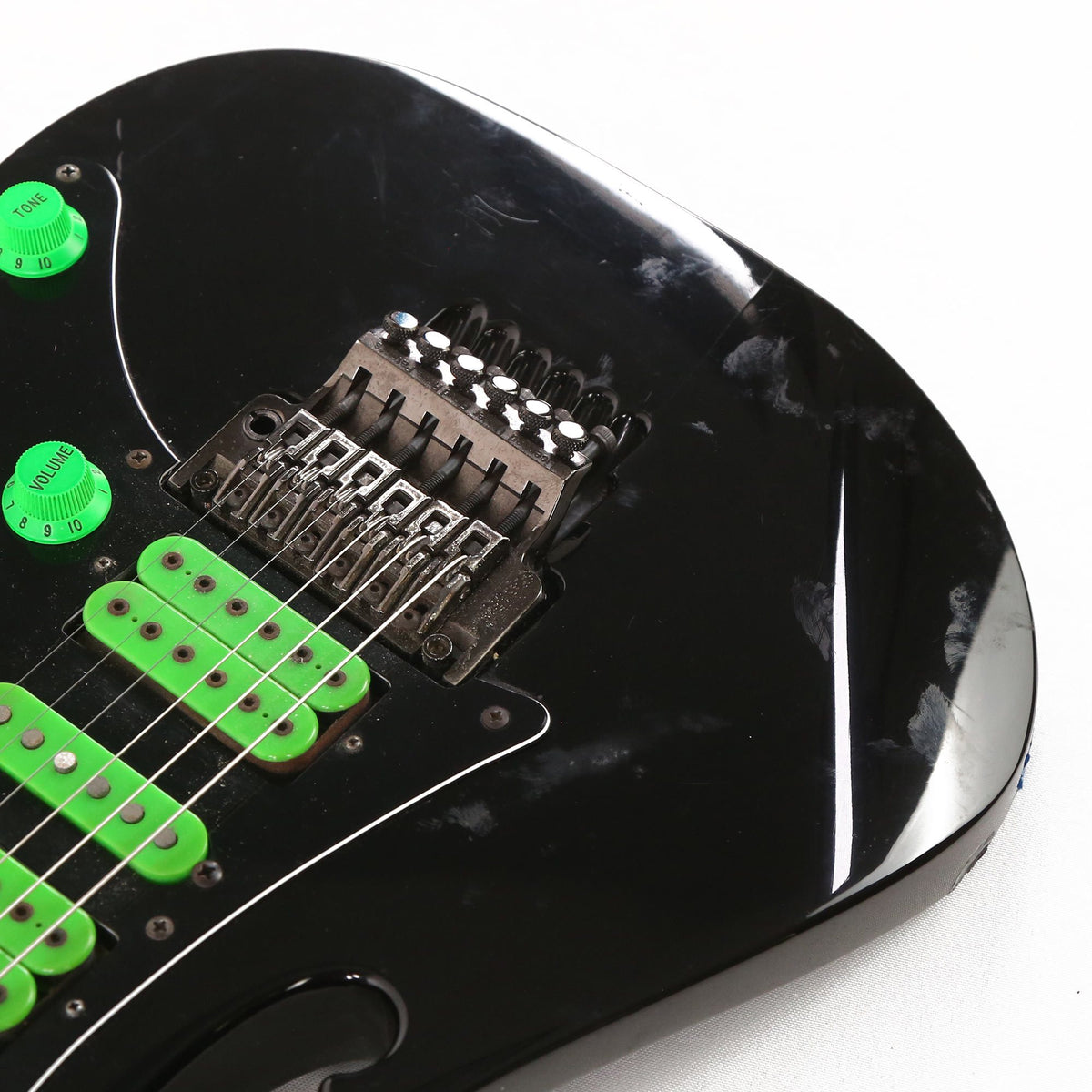 1989 Ibanez JEM 777V Black | The Music Zoo