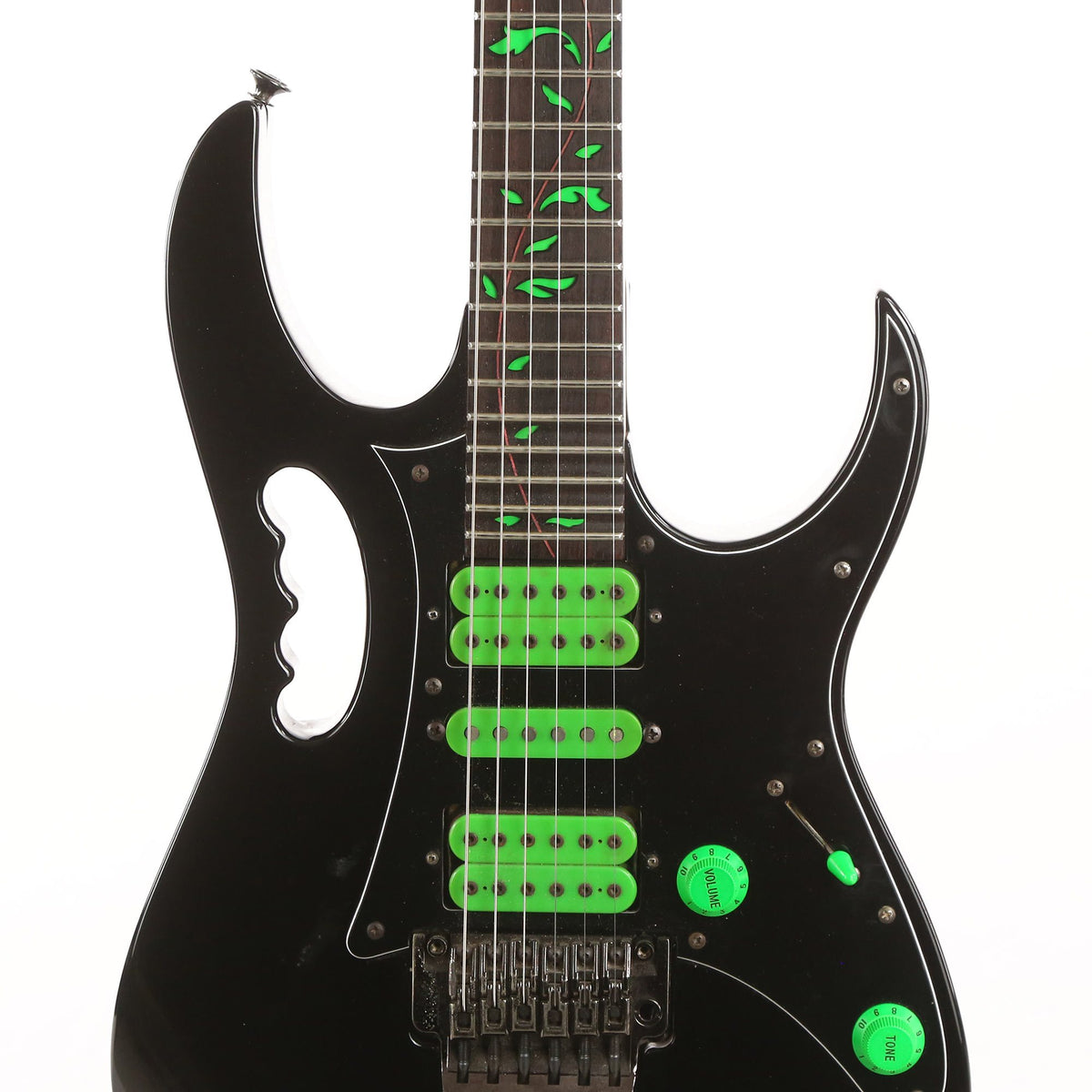 1989 Ibanez JEM 777V Black | The Music Zoo