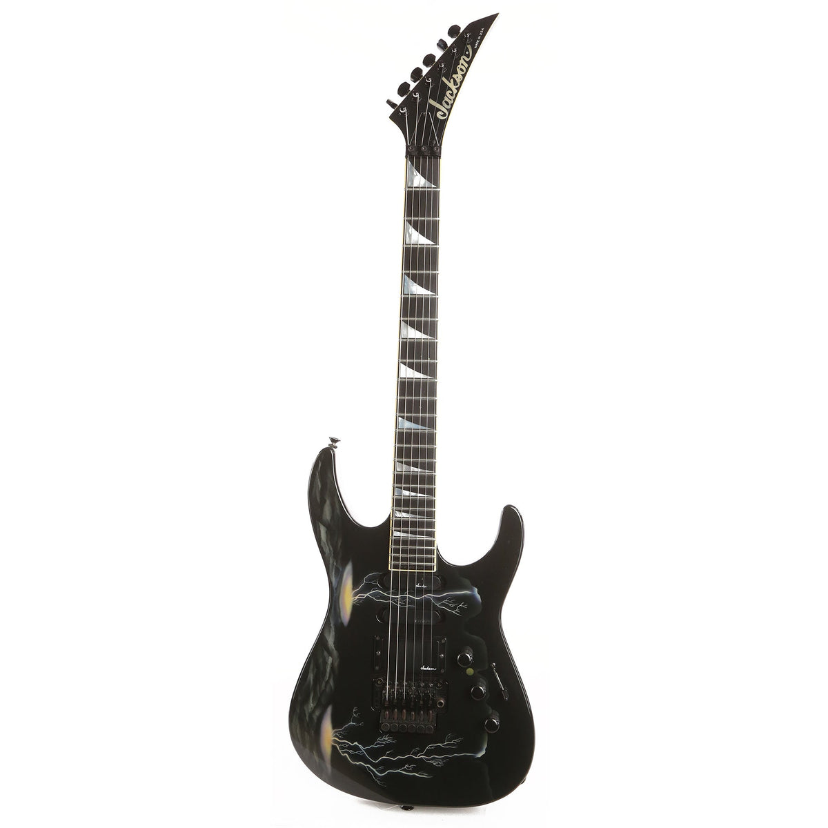 1990 Jackson USA Soloist SL1 Lightning Sky Graphic — 2