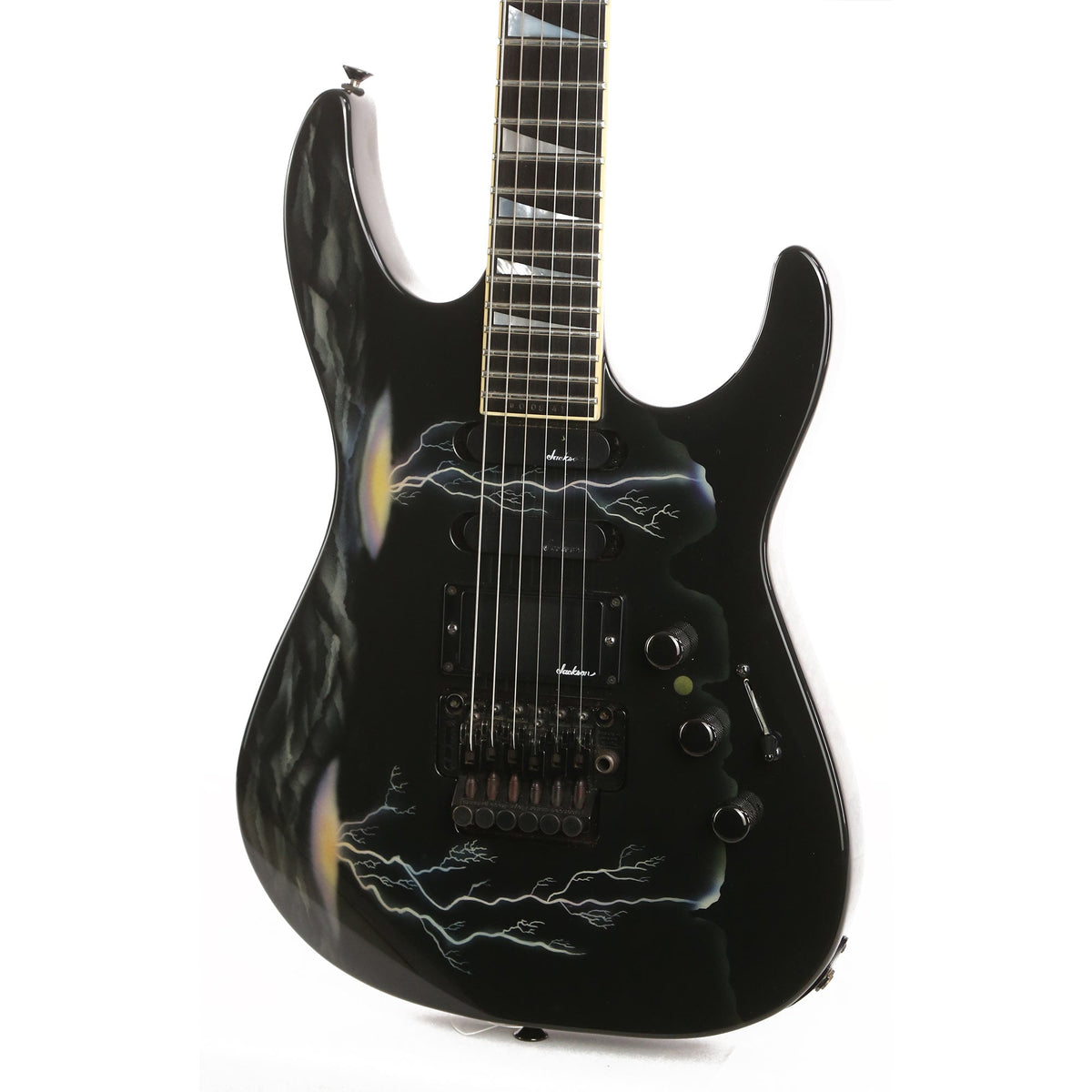 1990 Jackson USA Soloist SL1 Lightning Sky Graphic — 7