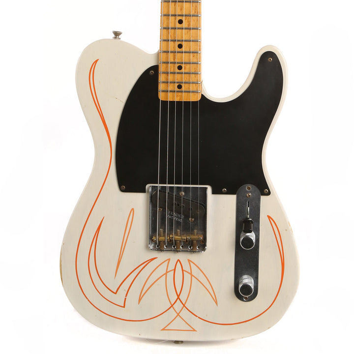 Fender Custom Shop 50s Pinstripe Esquire Relic Limited Edition White Blonde 2011