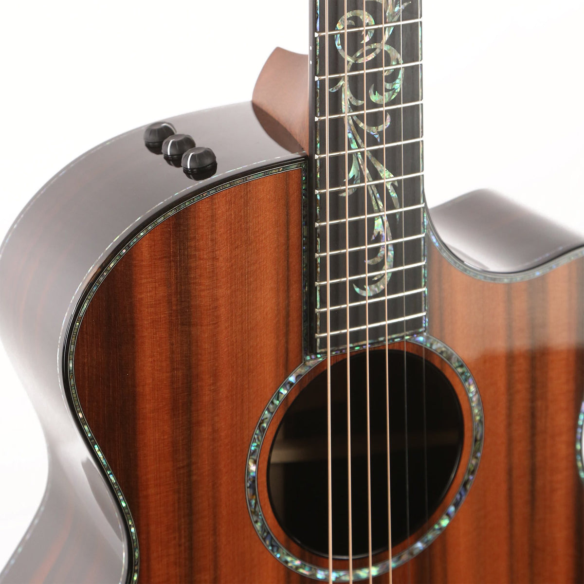 Taylor PS14ce-LTD Macassar Ebony and Sinker Redwood — 9