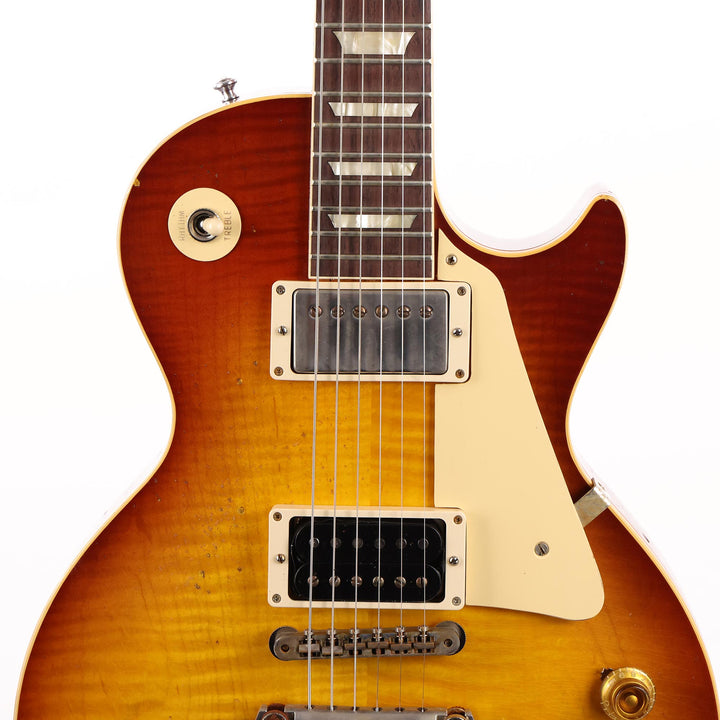 Gibson Custom Shop '59 Les Paul Reissue Aged Orange Sunset Fade Made 2 Measure