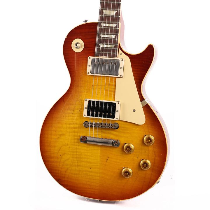 Gibson Custom Shop '59 Les Paul Reissue Aged Orange Sunset Fade Made 2 Measure