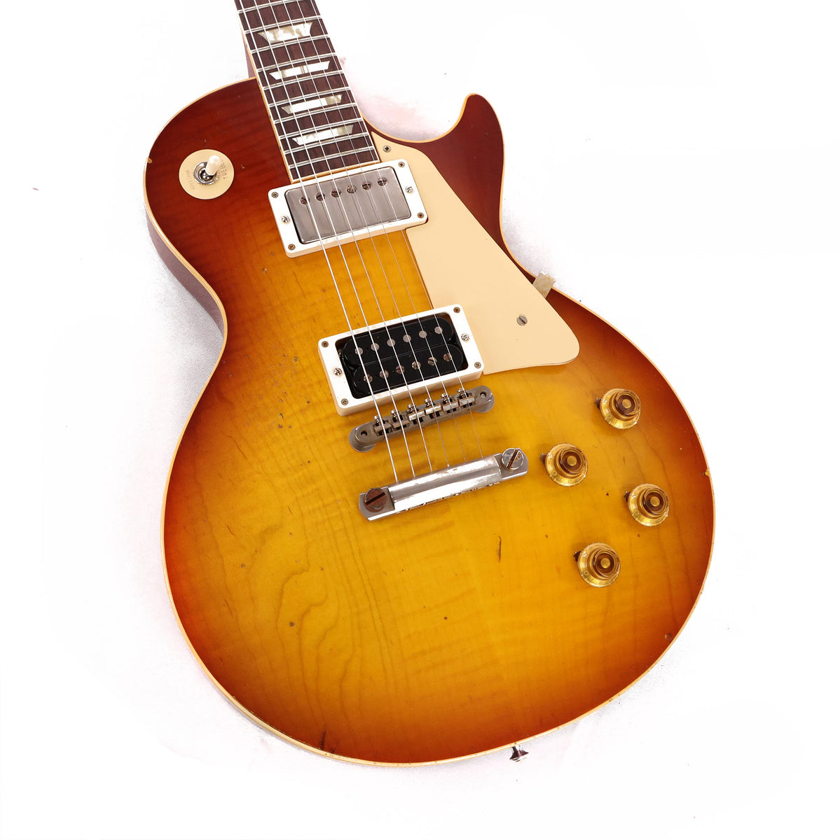 Gibson Custom Shop '59 Les Paul Reissue Aged Orange Sunset Fade Made 2 Measure — 8