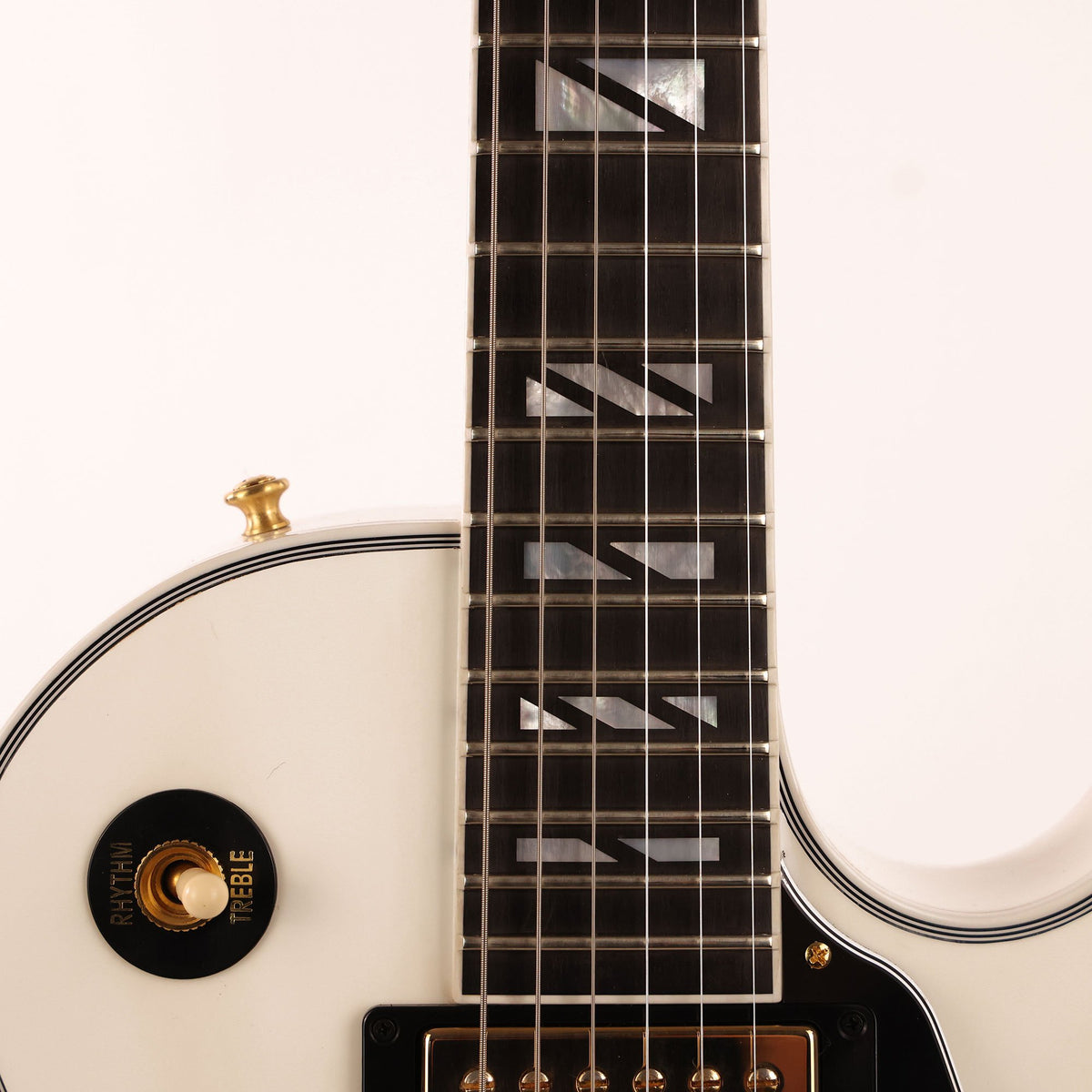 Gibson Custom Shop Les Paul Custom Made 2 Measure Split Block Inlays Alpine White VOS — 6