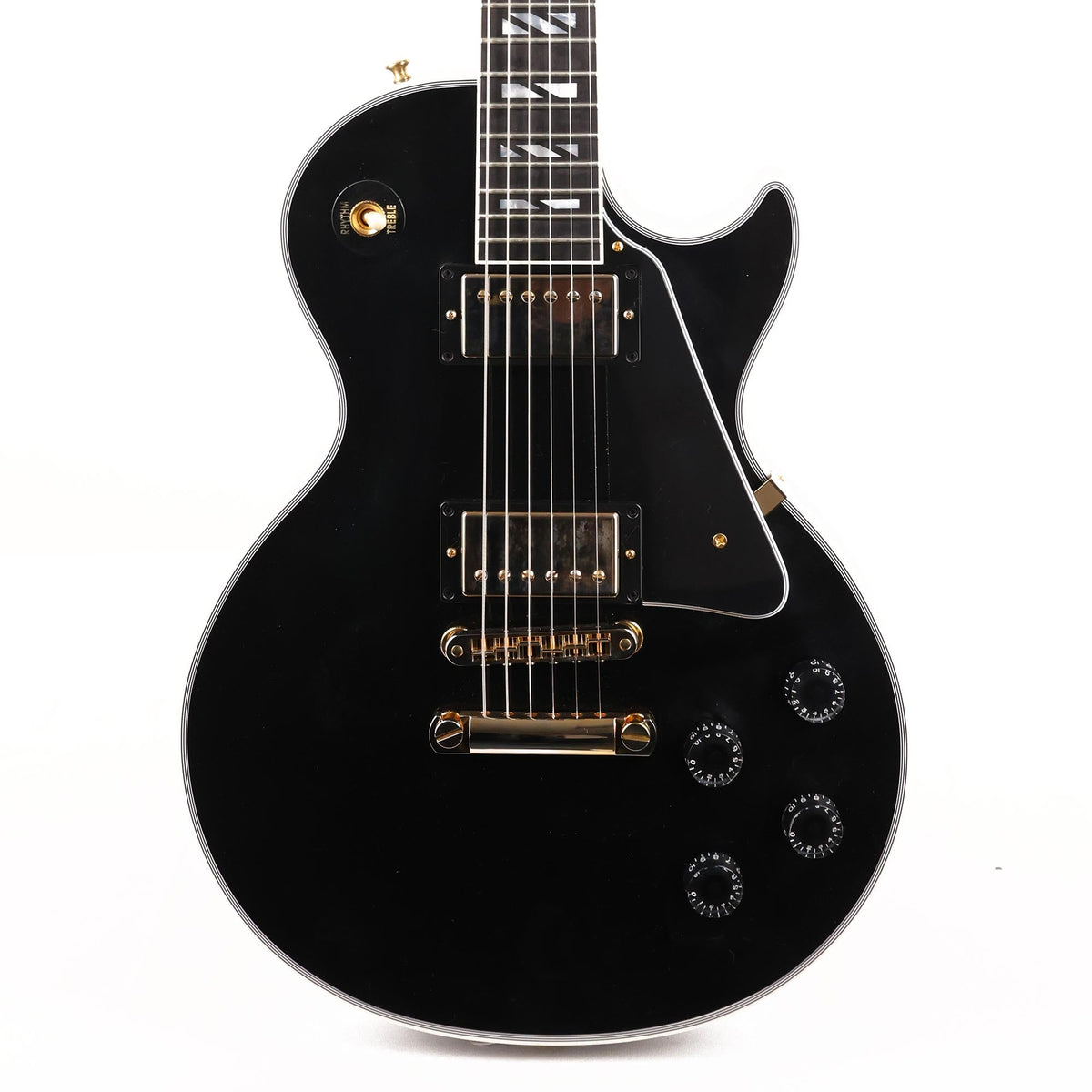 Gibson Custom Shop Les Paul Custom Made 2 Measure Super 400 Split Block Inlays Ebony — 1