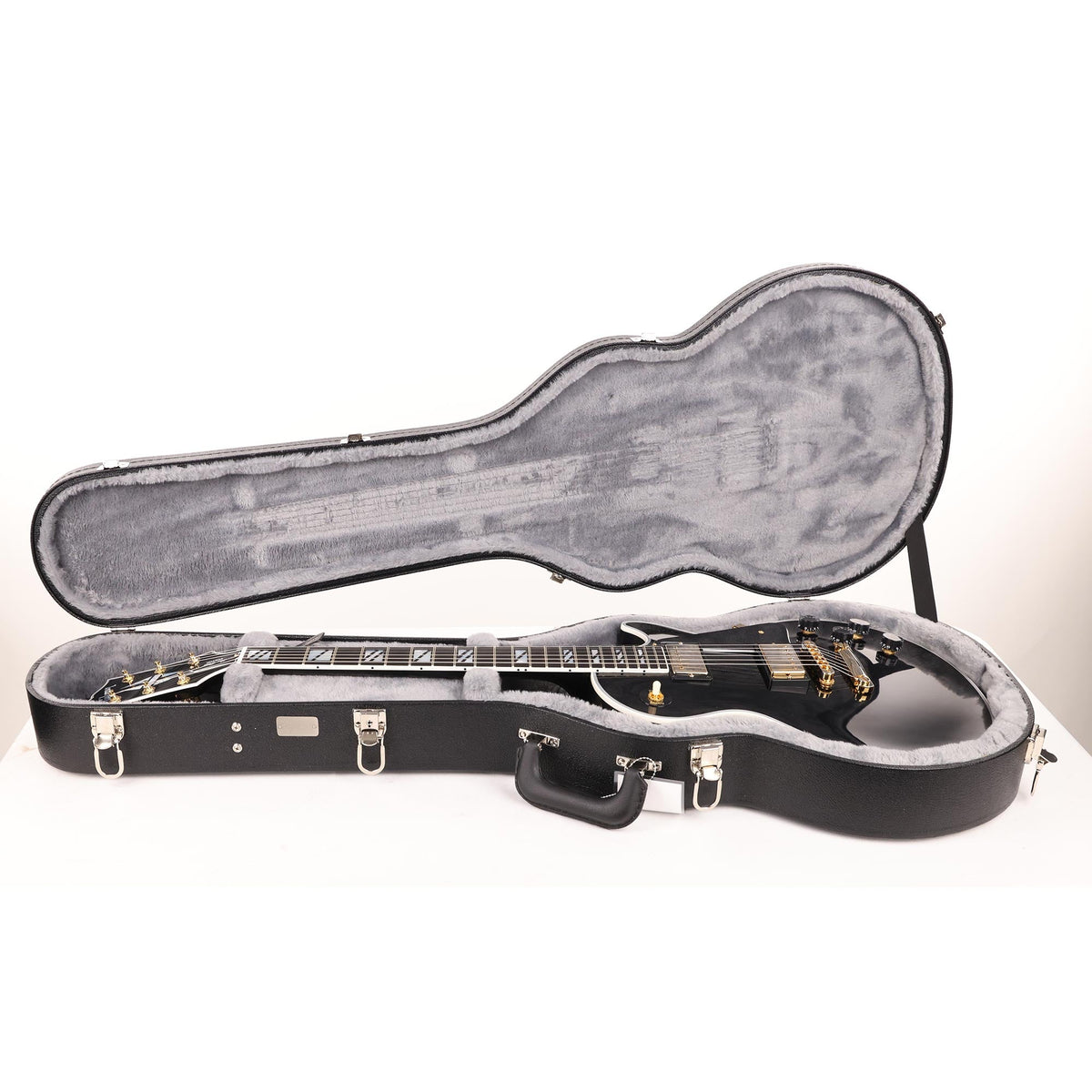 Gibson Custom Shop Les Paul Custom Made 2 Measure Super 400 Split Block Inlays Ebony — 7