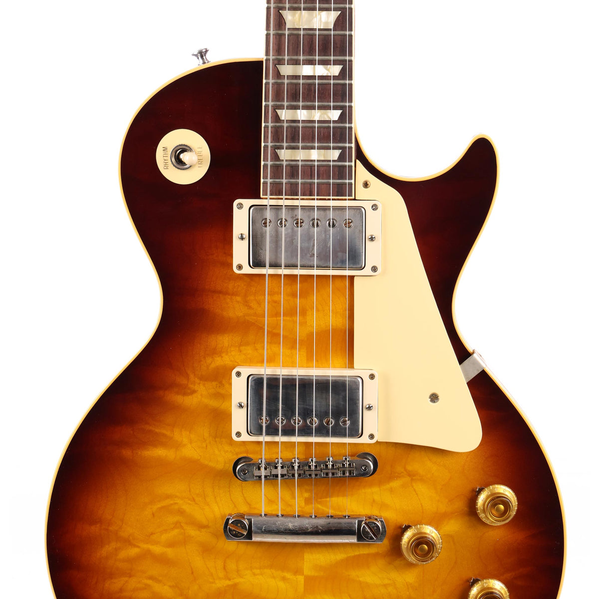 Gibson Custom Shop 1959 Les Paul Standard Made 2 Measure Washed Bourbon Burst with CC22 Colletti Neck Used — 6