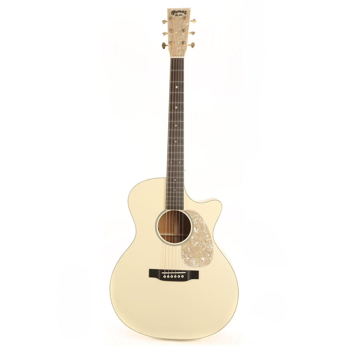 Martin Custom Shop Grand Performance Cutaway Acoustic-Electric Satin White — 2