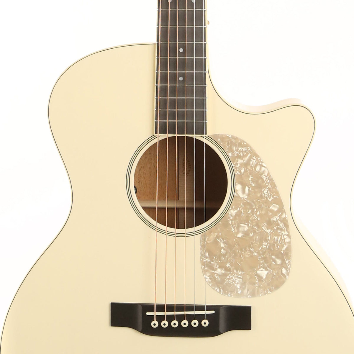Martin Custom Shop Grand Performance Cutaway Acoustic-Electric Satin White — 6