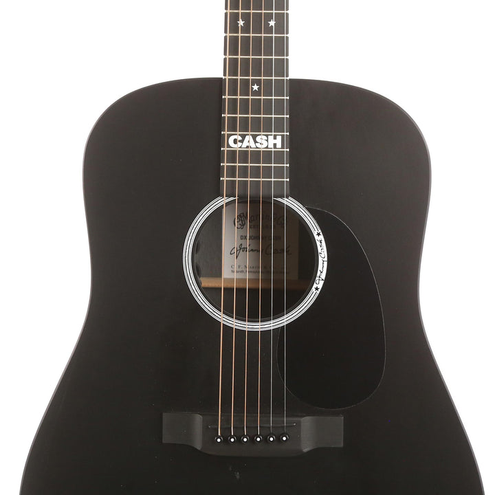 Martin DX Johnny Cash Acoustic-Electric Jett Black Used