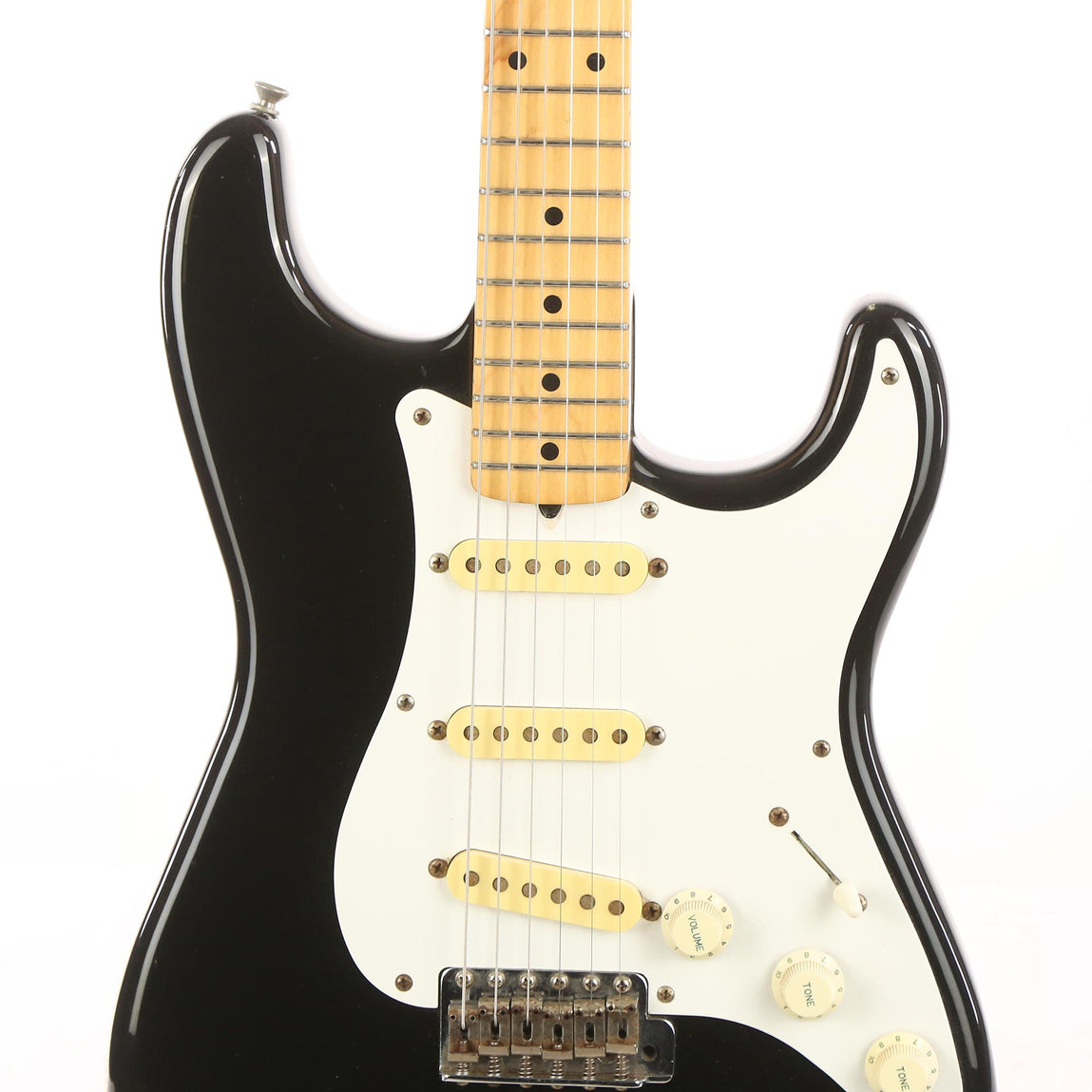 1986 Squier MIJ Stratocaster Black | The Music Zoo