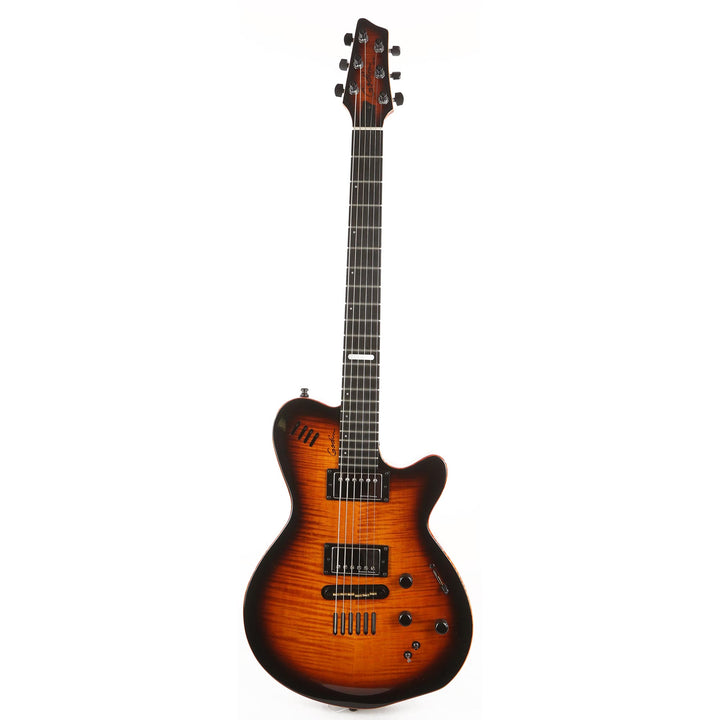 Godin LGX-SA Cognac Burst Flame AAA Used