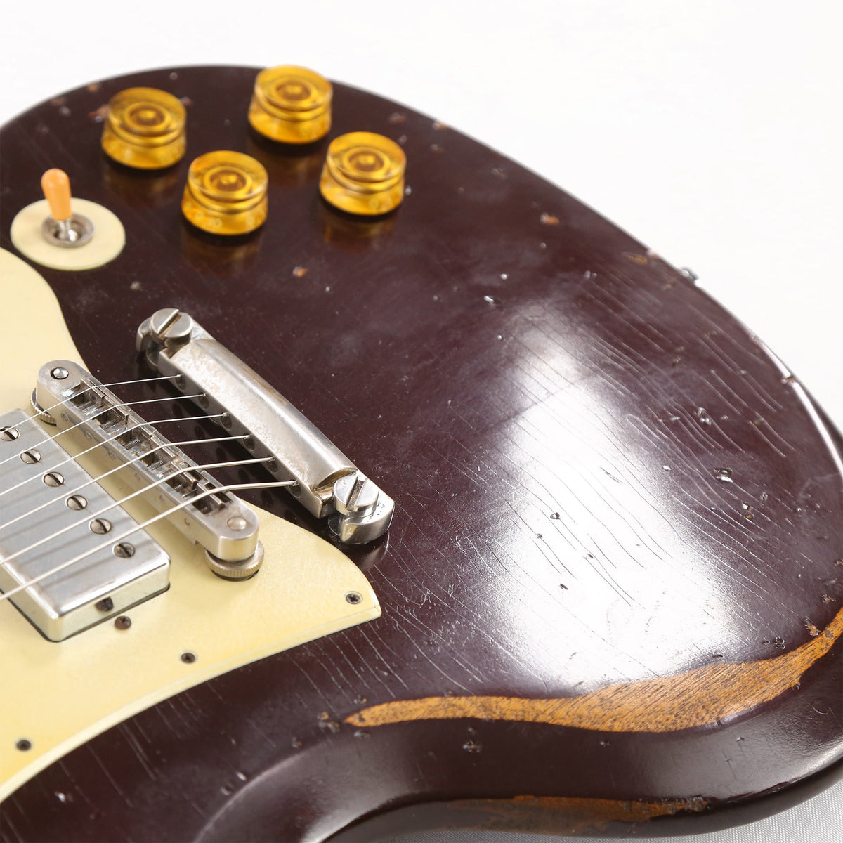 Gibson SG Aged and Relic by Dax & Co. Burgundy Sparkle 2008 — 9
