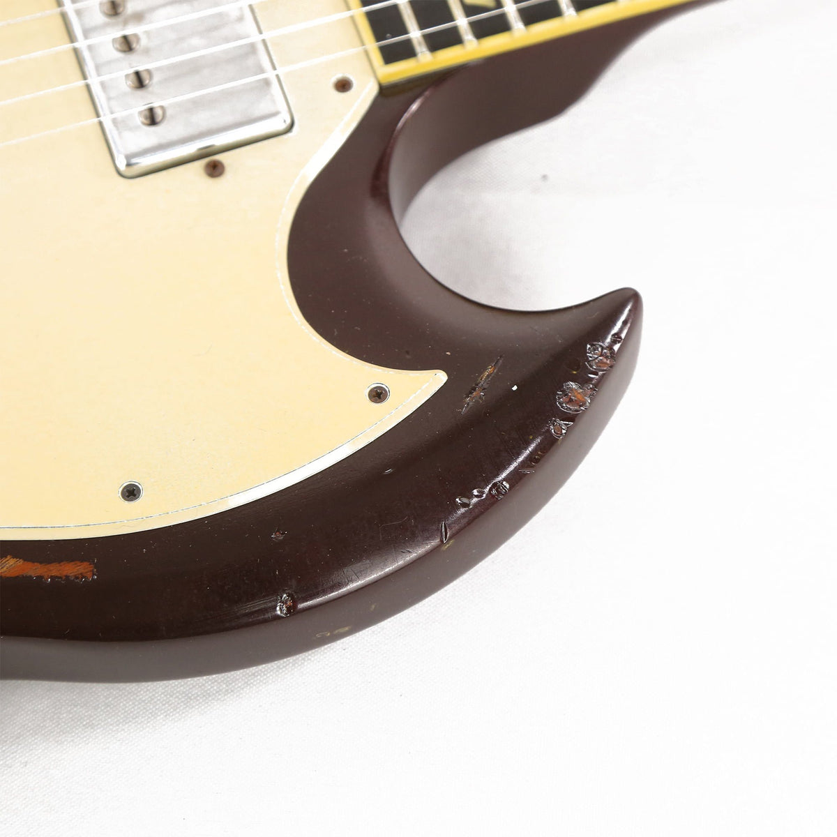 Gibson SG Aged and Relic by Dax & Co. Burgundy Sparkle 2008 — 6