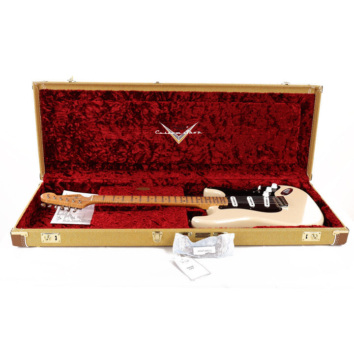 Fender Custom Shop '55 Stratocaster Journeyman Relic White Blonde Masterbuilt Dennis Galuszka