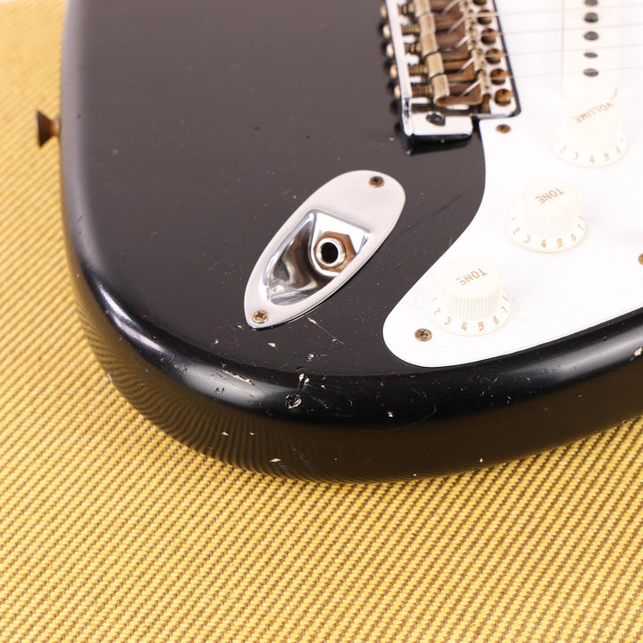 Fender Custom Shop '55 Stratocaster Journeyman Relic Black Masterbuilt Dennis Galuszka
