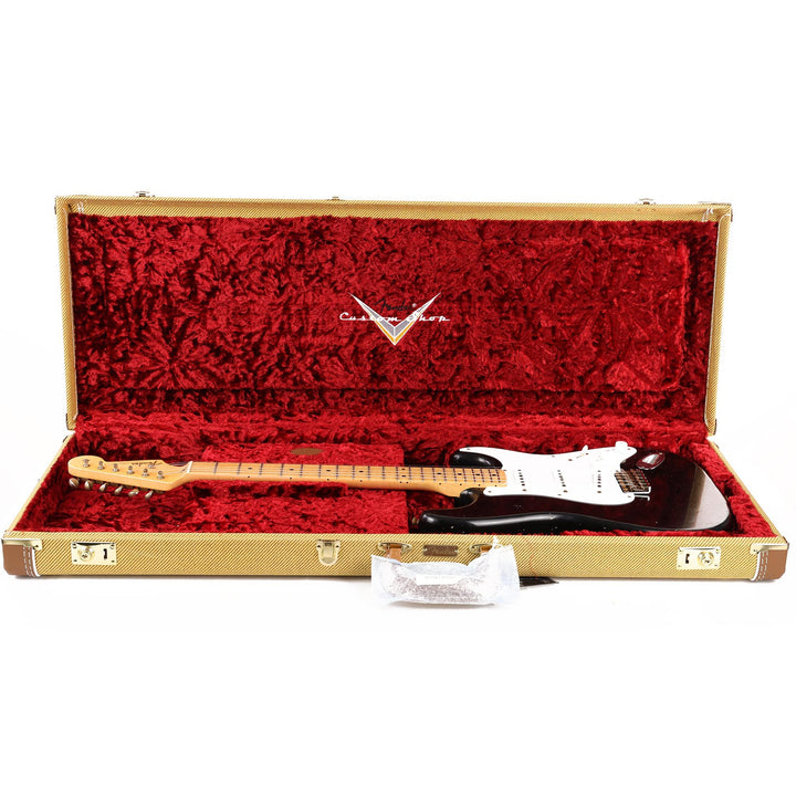 Fender Custom Shop '55 Stratocaster Journeyman Relic Black Masterbuilt Dennis Galuszka