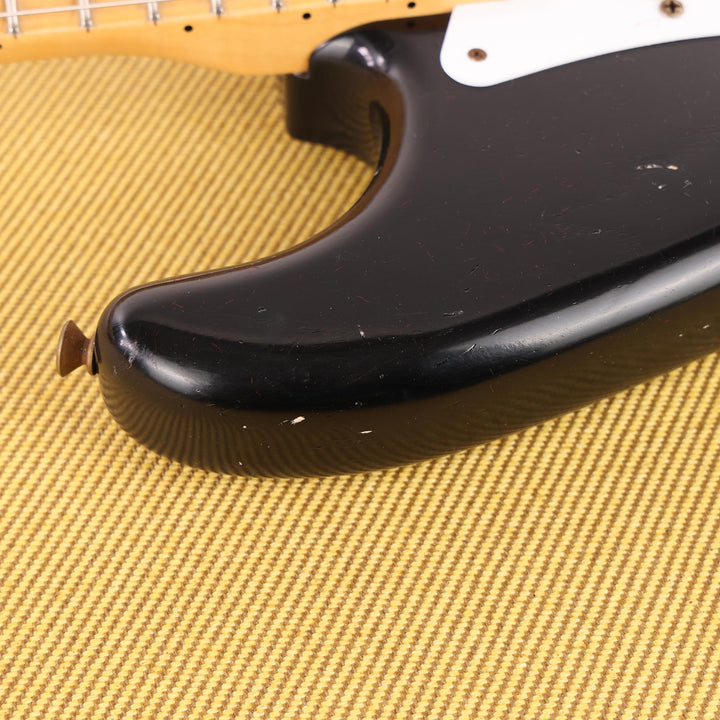 Fender Custom Shop '55 Stratocaster Journeyman Relic Black Masterbuilt Dennis Galuszka