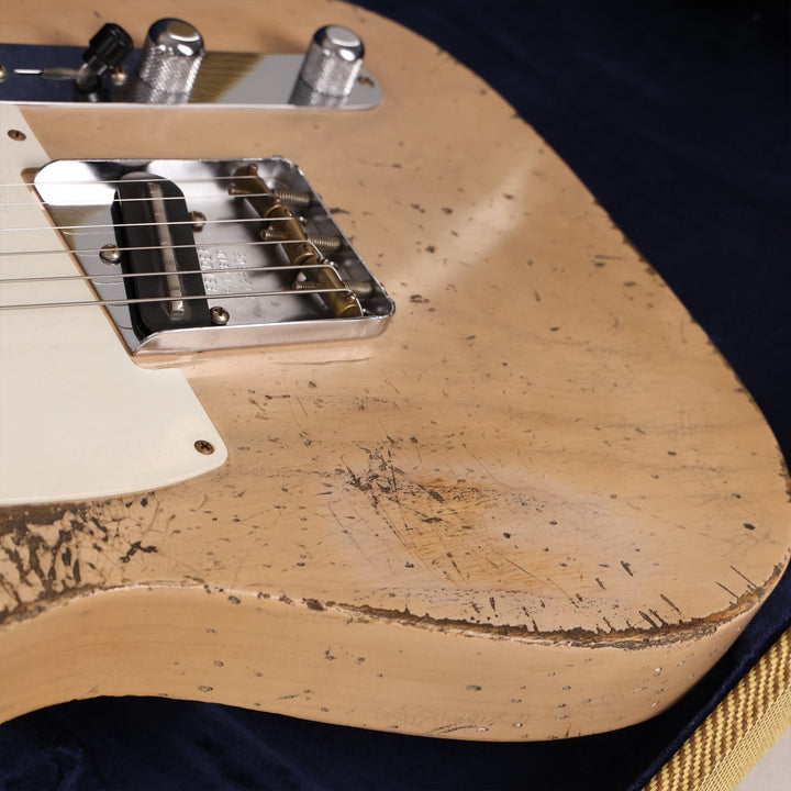Fender Custom Shop 50s Esquire Masterbuilt Jason Smith Heavy Relic Faded Aged White Blonde