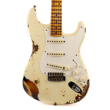 Fender Custom Shop 1956 Stratocaster Heavy Relic Super Faded Vintage White Over Aged 2-Color Sunburst