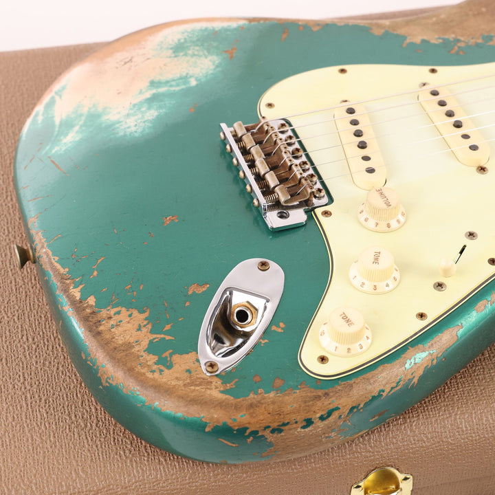 Fender Custom Shop 60/63 Stratocaster Super Heavy Relic Faded British Racing Green