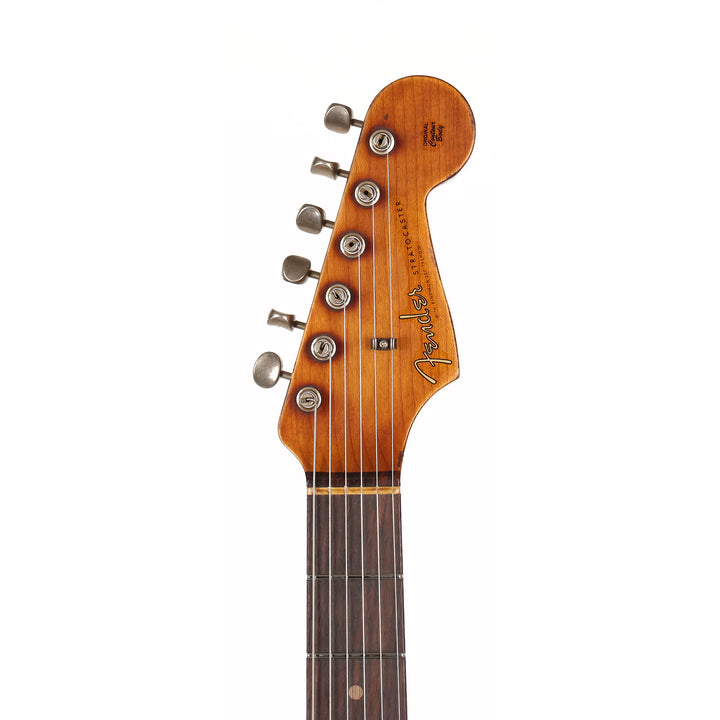 Fender Custom Shop 60/63 Stratocaster Super Heavy Relic Faded Daphne Blue over 3-Tone Sunburst