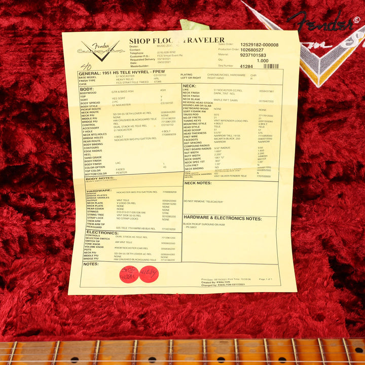 Fender Custom Shop 1951 Telecaster Heavy Relic Faded Pewter