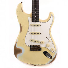 Fender Custom Shop 1967 Stratocaster Heavy Relic Aged Vintage White over Faded Sonic Blue