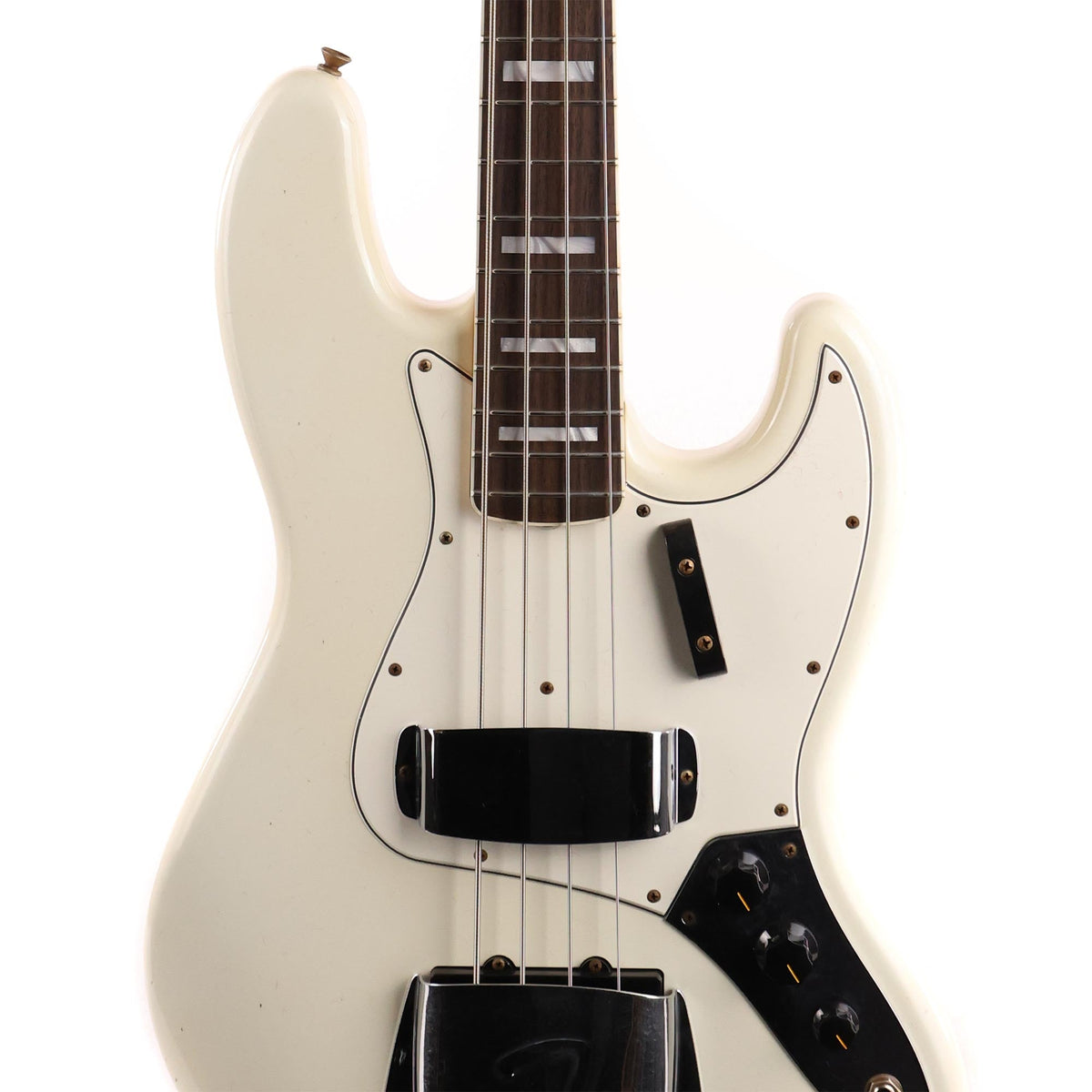 Fender Custom Shop 1966 Jazz Bass Journeyman Relic Aged Olympic White — 6