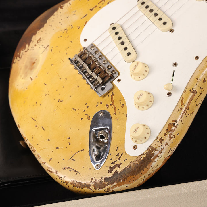 Fender Custom Shop Limited Edition 1956 Stratcaster Super Heavy Relic Faded Aged Desert Sand