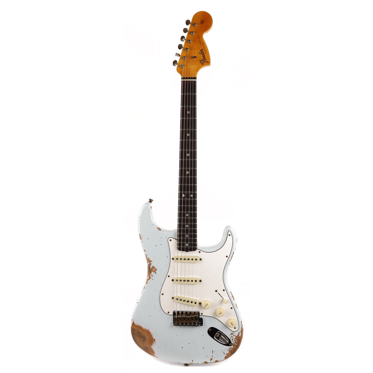 Fender Custom Shop 1967 Stratocaster Heavy Relic Faded Sonic Blue — 2