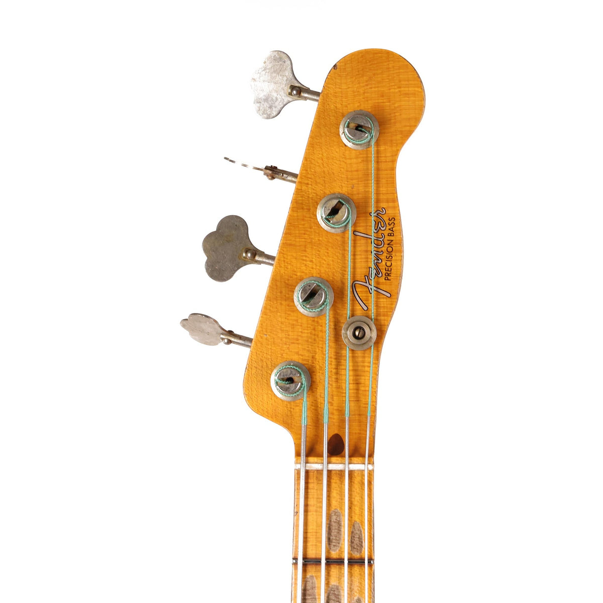 Fender Custom 1951 Precision Bass Relic Super Heavy Relic Aged Vintage White — 4