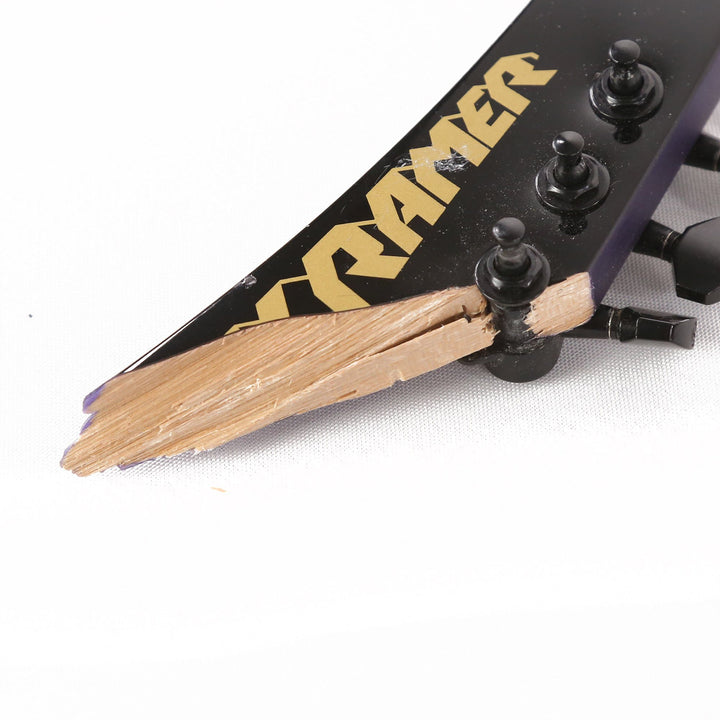 Kramer Assault Plus Trans Purple Burst Broken Headstock As-Is