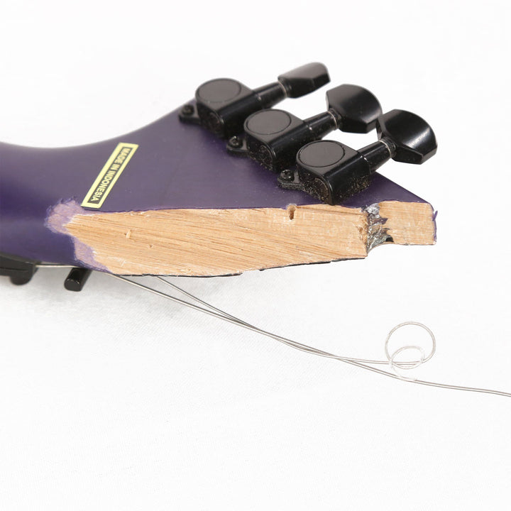 Kramer Assault Plus Trans Purple Burst Broken Headstock As-Is