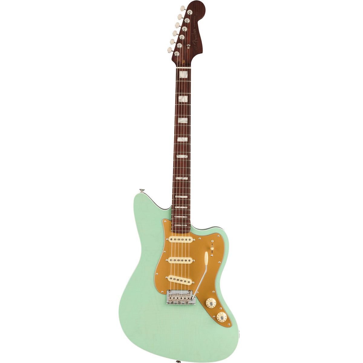 Fender Parallel Universe Volume II Strat Jazz Deluxe Transparent Faded Seafoam Green — 2