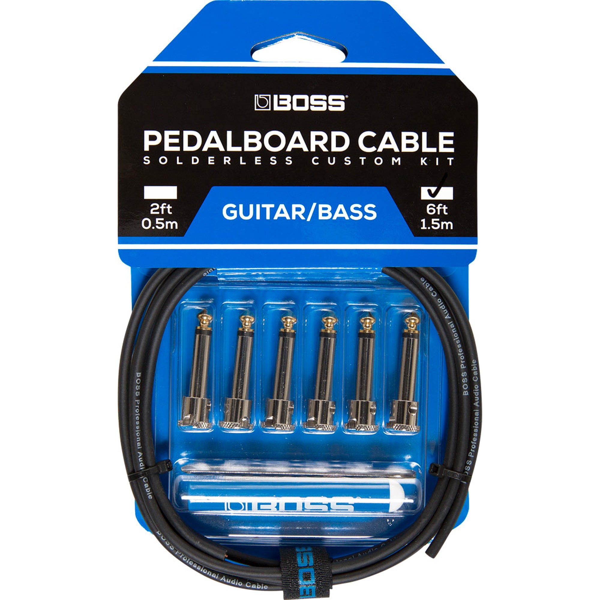 Boss BCK-6 Solderless Pedalboard Cable Kit | The Music Zoo