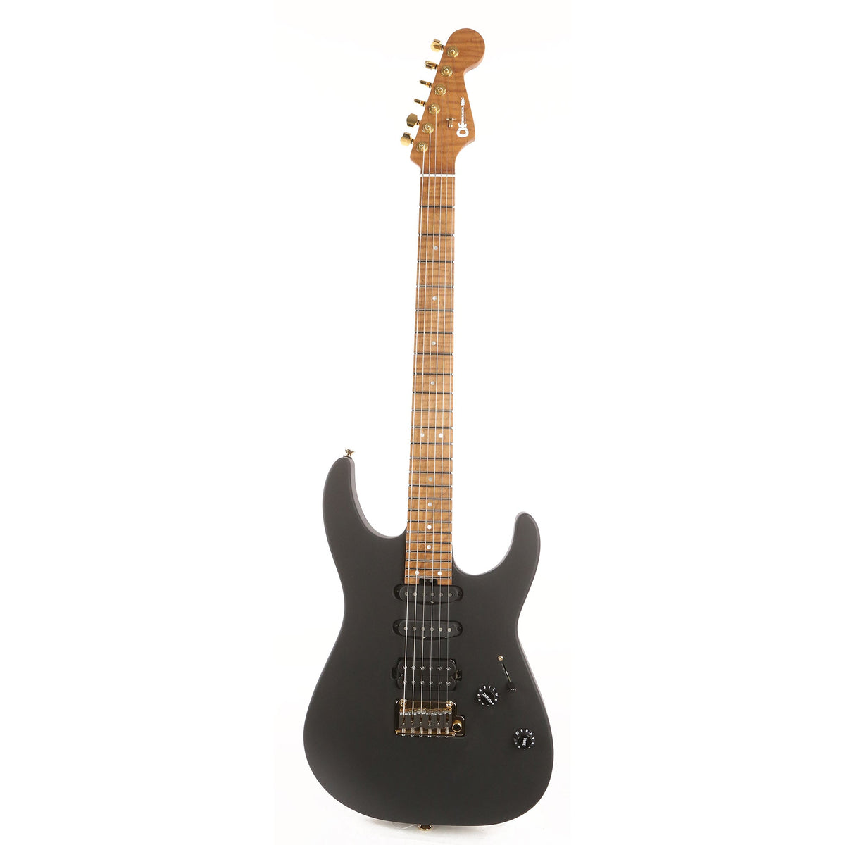 Charvel USA Select DK24 HSS 2PT CM Satin Black Used — 2