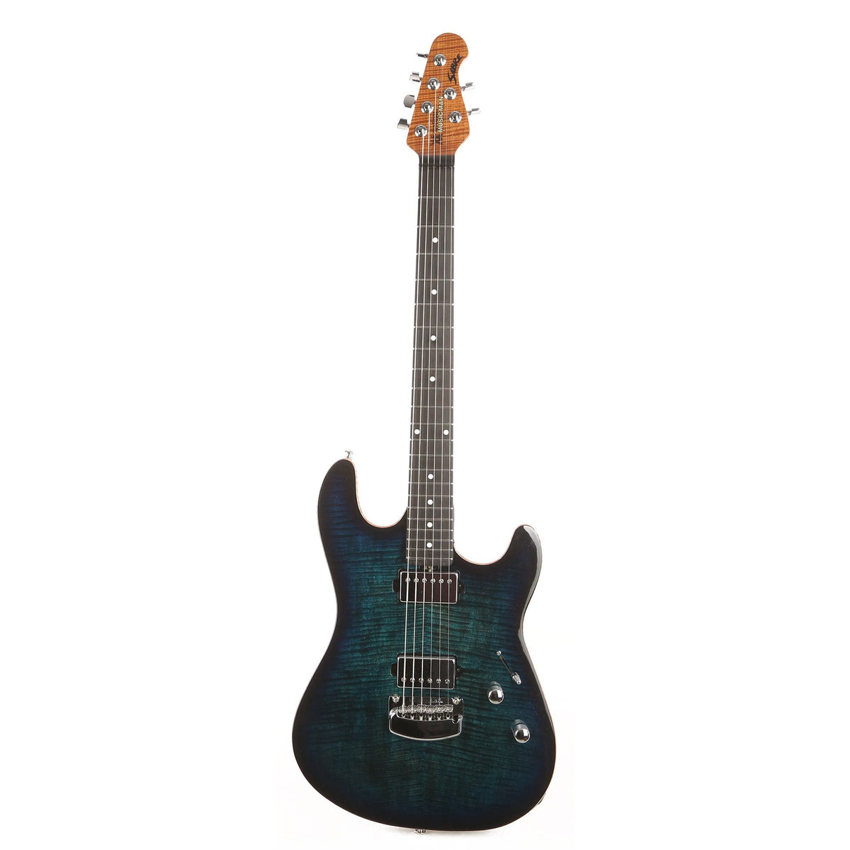Ernie Ball Music Man Sabre Guitar HH Deep Blue Burst 2020 — 2