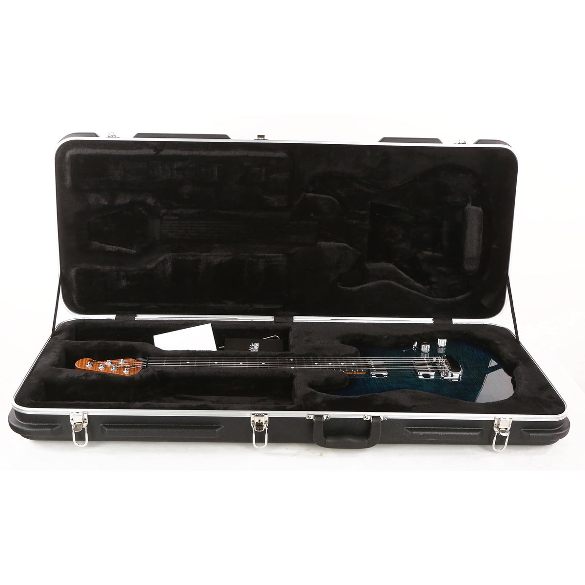 Ernie Ball Music Man Sabre Guitar HH Deep Blue Burst 2020 — 9