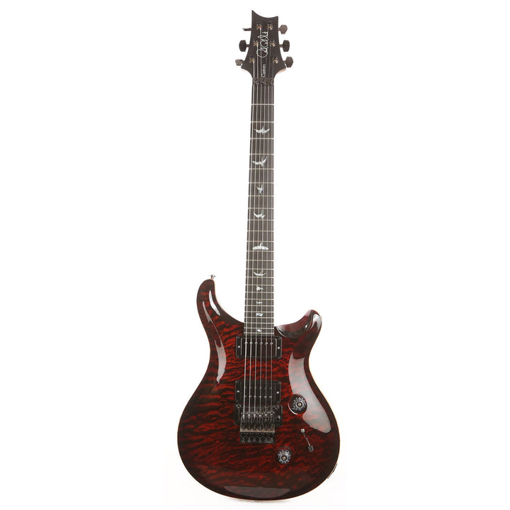 PRS Wood Library Custom 24 Floyd 10-Top 1-Piece Flame Maple Transparent Red