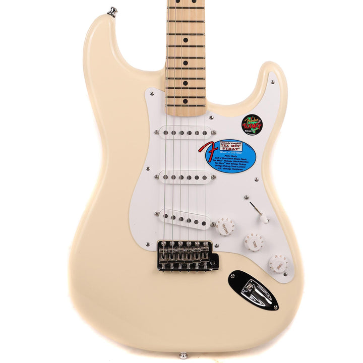 Fender Artist Series Jimmie Vaughan Tex Mex Stratocaster Electric Guitar Olympic White