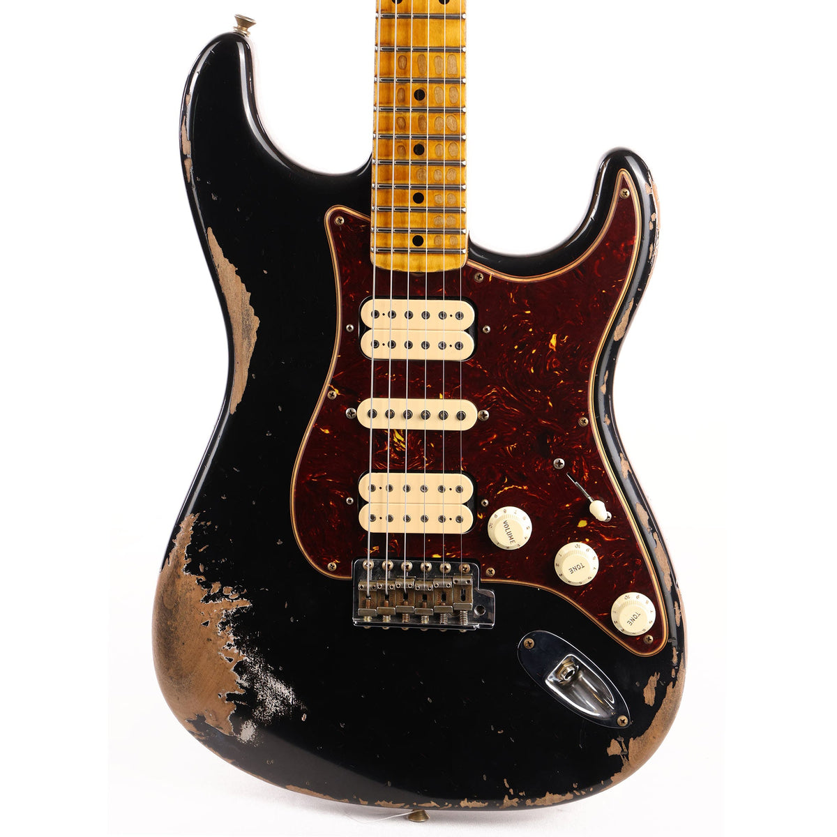 Fender Custom Shop 1957 Stratocaster HSH Heavy Relic Black — 1