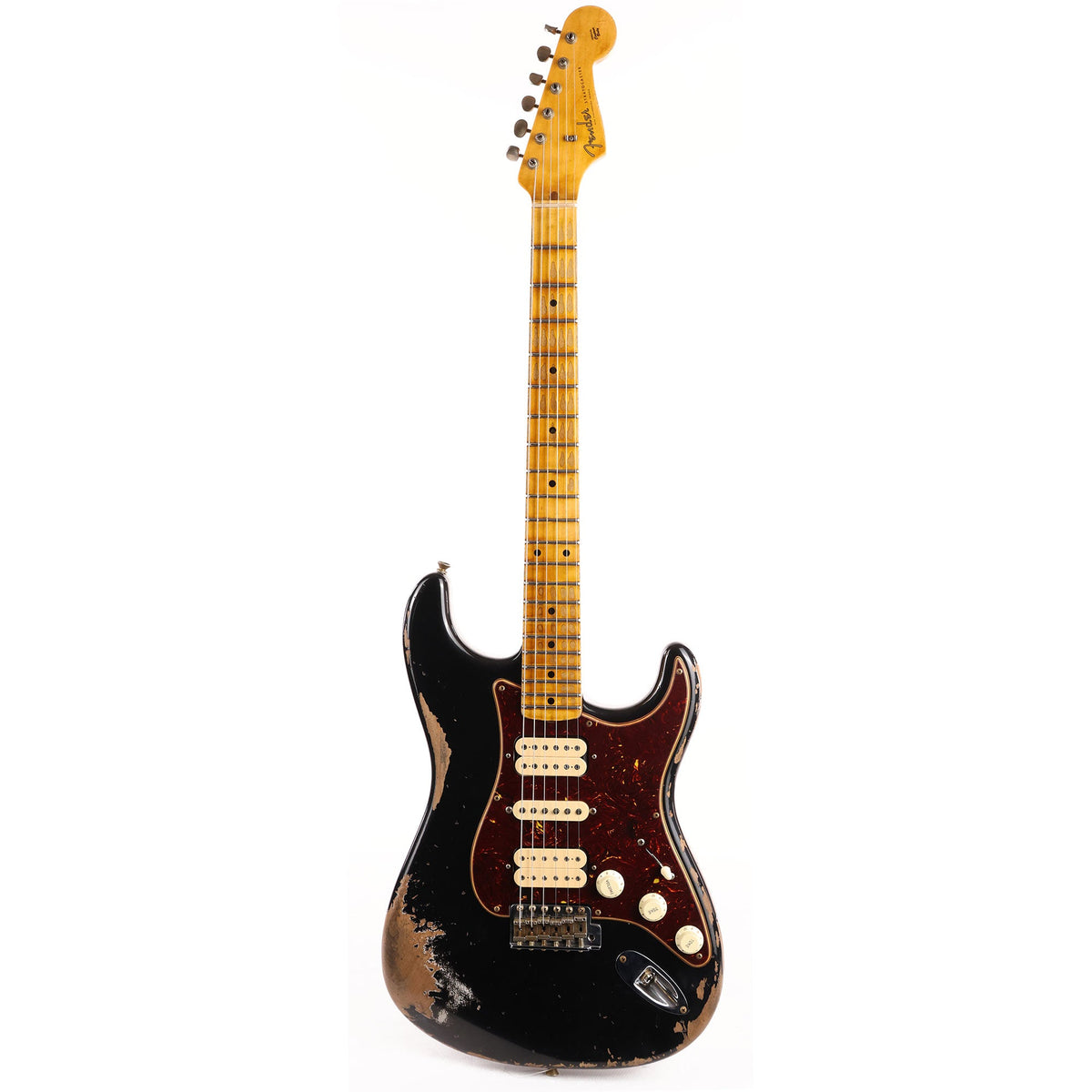 Fender Custom Shop 1957 Stratocaster HSH Heavy Relic Black — 2